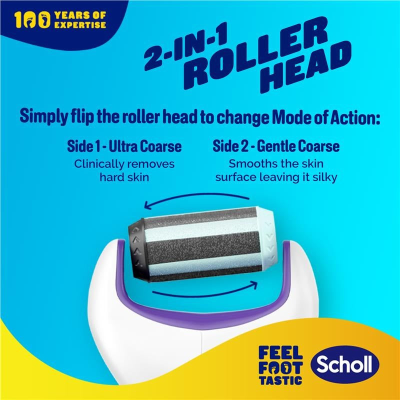 Scholl ExpertCare 2 In 1 Electronic Foot File