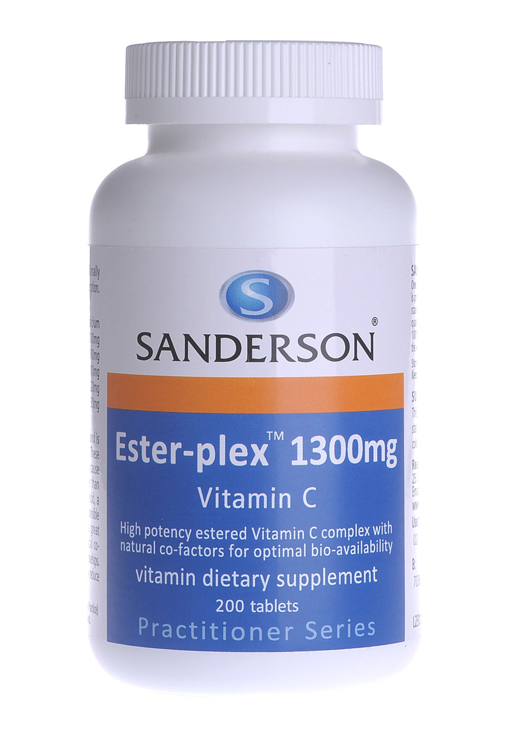 Sanderson Ester-plex Vitamin C 1300mg Easy-to-Swallow 100 Tablets