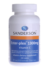 Sanderson Ester-plex Vitamin C 1300mg Easy-to-Swallow 100 Tablets