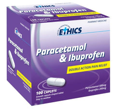 Ethics Paracetamol/Ibuprofen Caplets Dual-Action Pain Relief