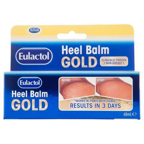 Scholl Eulactol Heel Balm Gold 60ml balm,cracked,dry,Eulactol Heel Balm Gold,google,healing,heels,issues,skin