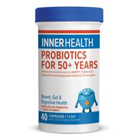 Inner Health Probiotic for 50+ Years 40 Capsules bloating.,bowel health,flatulence,good bacteria balance,issues,Probiotics