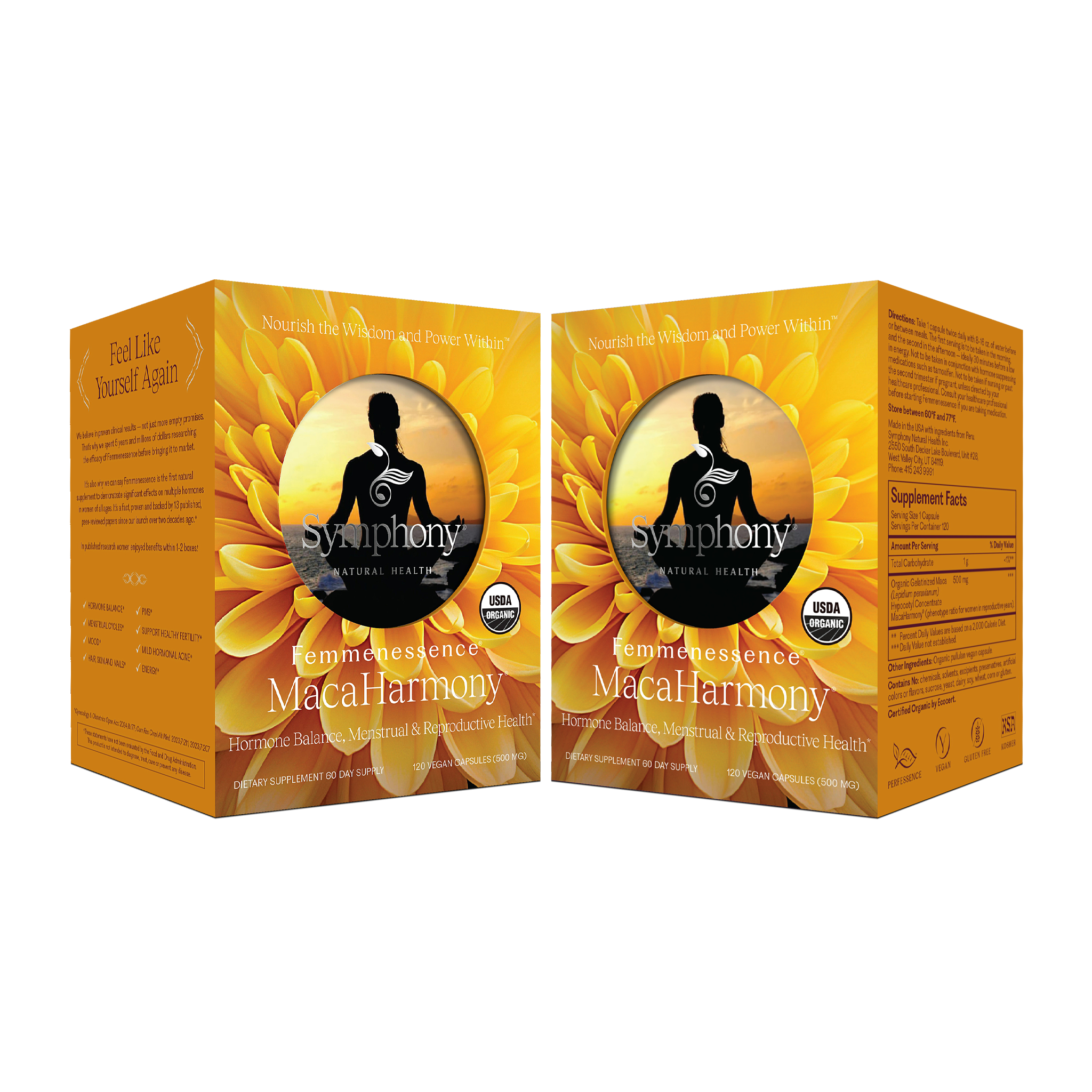 Femmenessence MacaHarmony 2-pack box front view