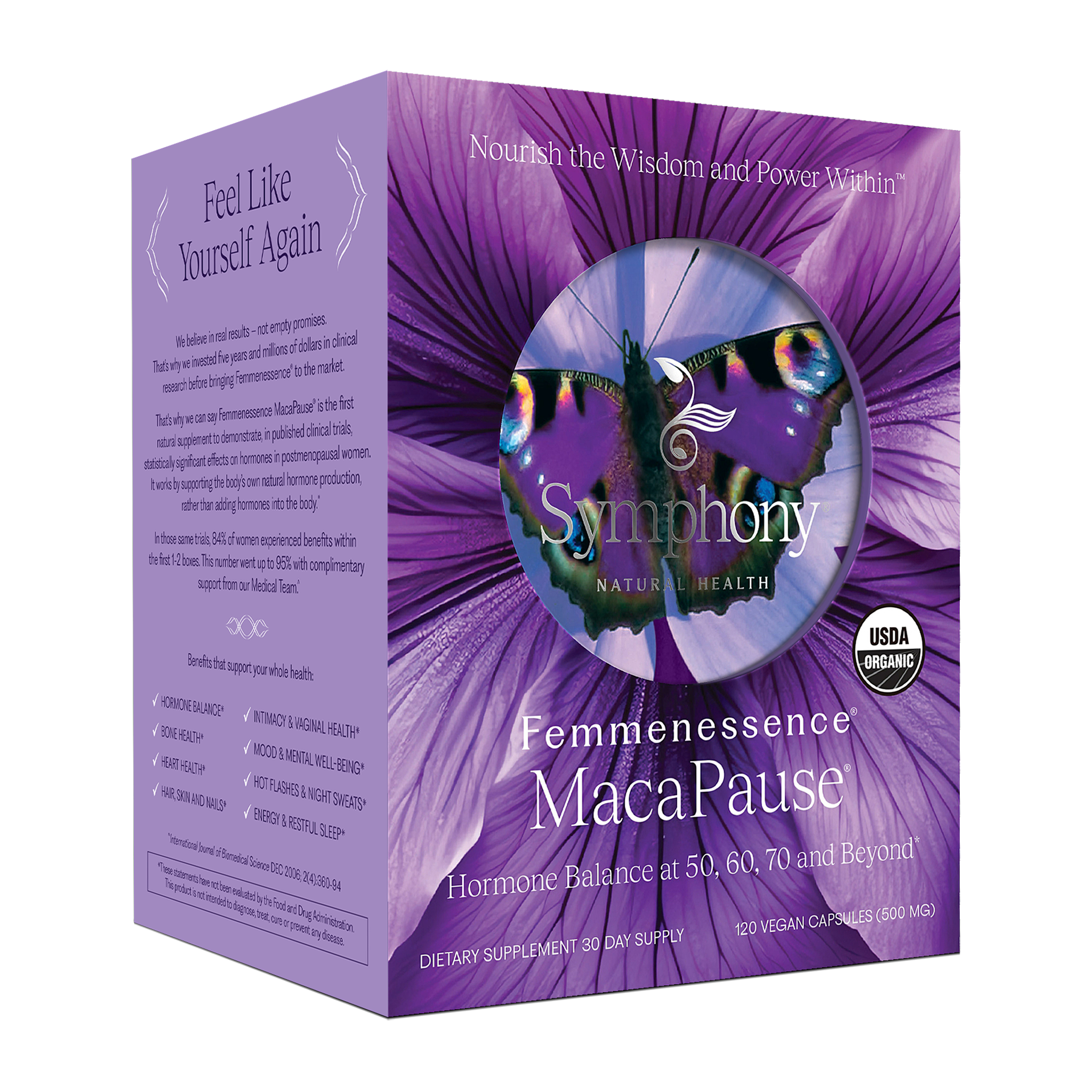 Femmenessence MacaPause box front right view