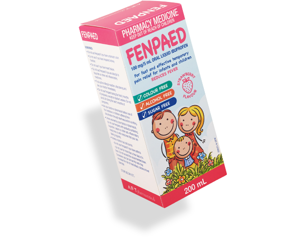 FENPAED LIQUID 200ML analgesic,anti inflammatory,antiinflammatory,BRUFEN,FEVER,ibuprofen,inflammation,issues,PAIN,swelling