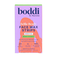 Boddi Face Wax Strips 20pk - Beach Coconut