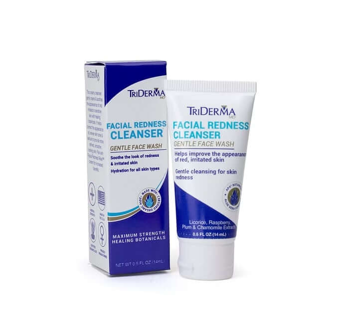 TriDerma Facial Redness Cleanser 14ml convenient and non-greasy,eczema,eczema cream,Eczema Fast Healing Cream,eczema lotion,Face & Body Cream,Fast Healing Cream,flaking,hair,hair care,hair conditioner,hair dye,Hair health,Hair Shampoo,healthy hair,irritat