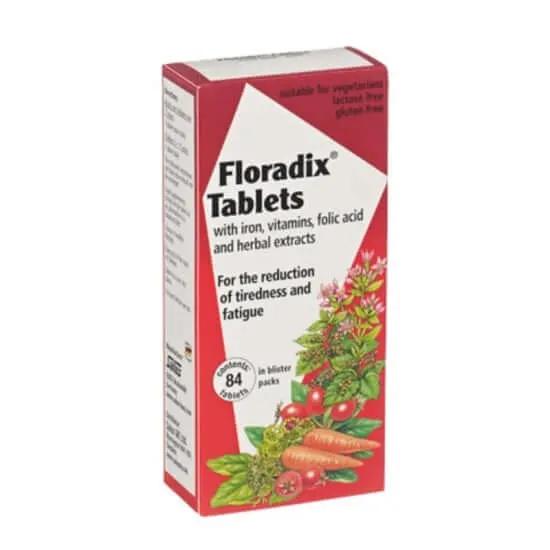 Floradix Iron Tablets 84 Tab Adults,Iron Supplements,issues,Lactating Women,Pregnant Women,Red Iron 84 Tablets,UK Version