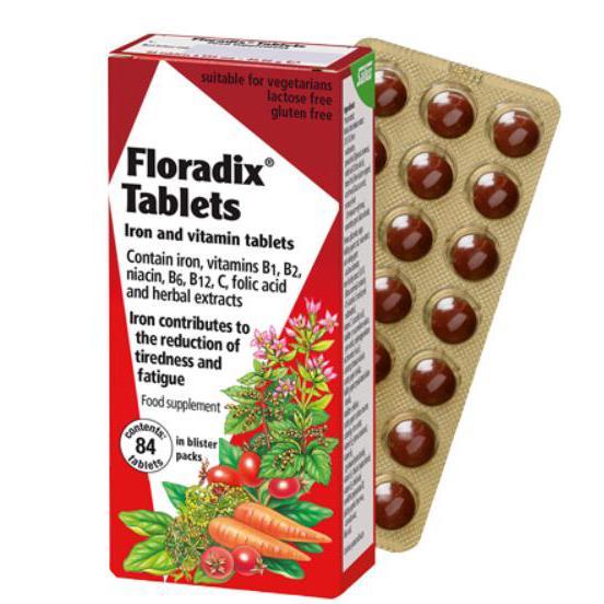 Floradix Red Seal Iron 84 Tablets