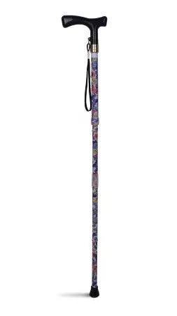 Lifestyle T handle folding walking stick Folding Walking Stick,issues,lightweight aluminium shaft,metallic teal finish,rubber tip,T Handle Walking Stick,T' Handle,walking stick