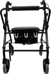 Heavy Duty Premium Rollator Stable Mobility Walker With Reinforced Frame Wide Seat Storage