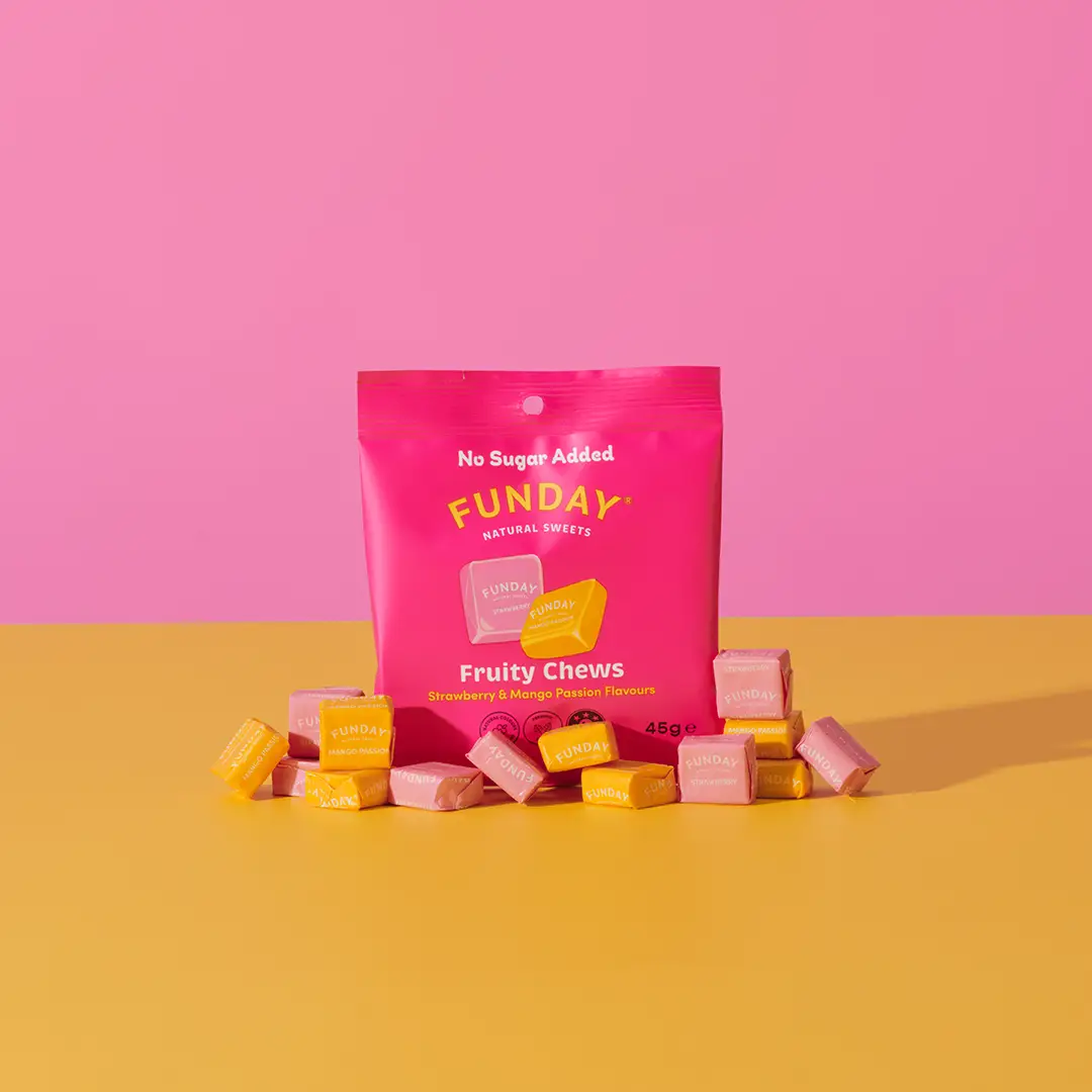 Funday Natural Sweets Fruity Chews 45g Sugar-Free