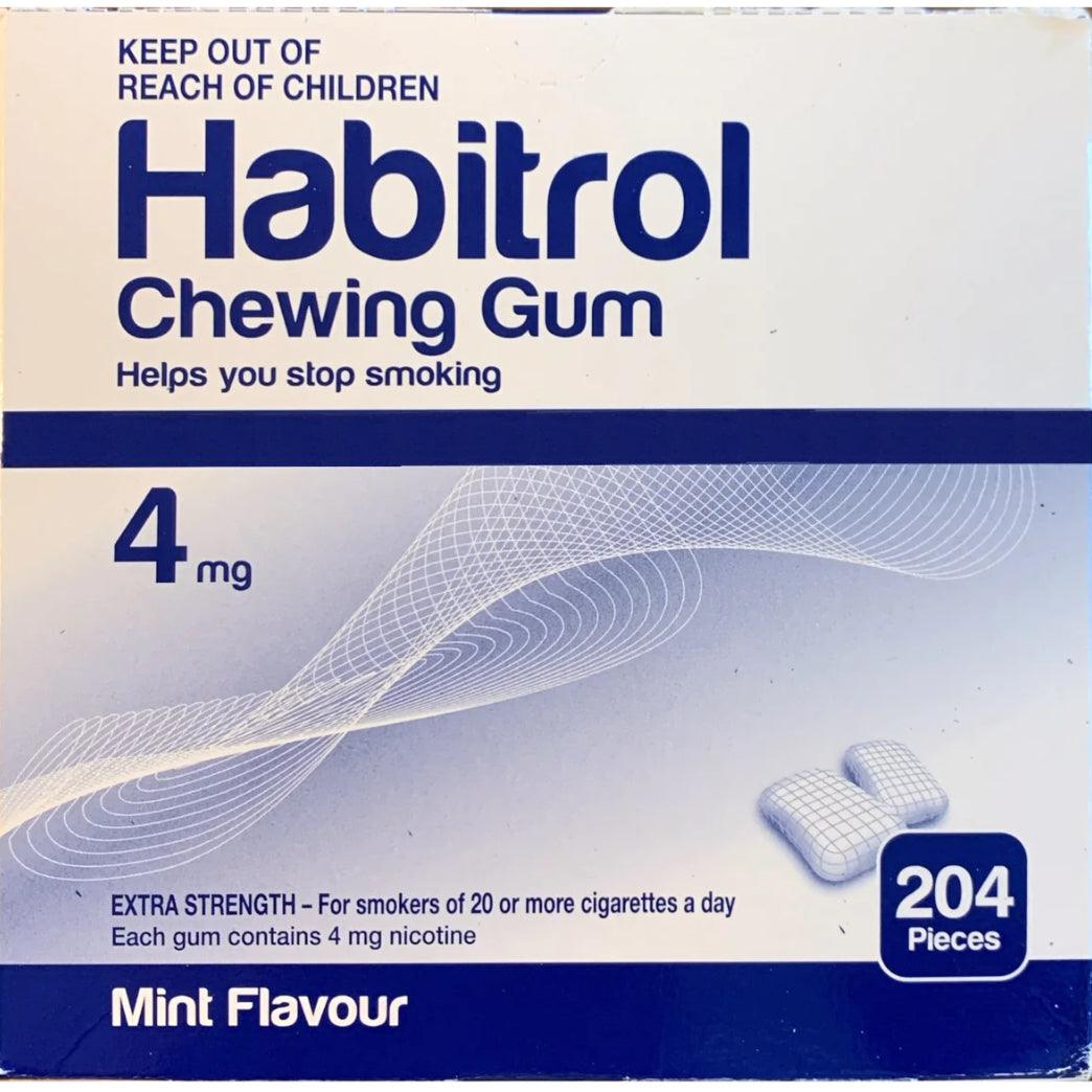 Habitrol Chewing Gum 4 mg Mint Flavour 204 Pieces
