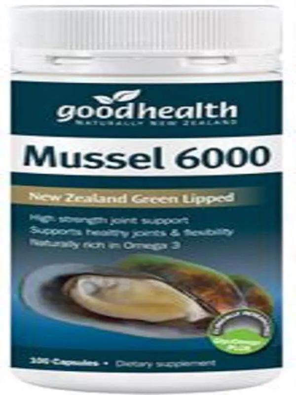 Good Health Green Lipped Mussel 6000 mg 100 Caps good health,goodhealth,issues,mussel,mussel 6000