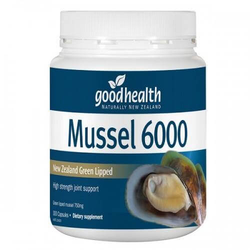 Good Health Green Lipped Mussel 6000 mg 300 Capsules good health,goodhealth,issues,mussel,mussel 6000