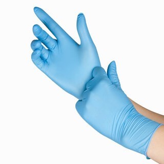Advance&reg; Blue Nitrile Powder Free Gloves
