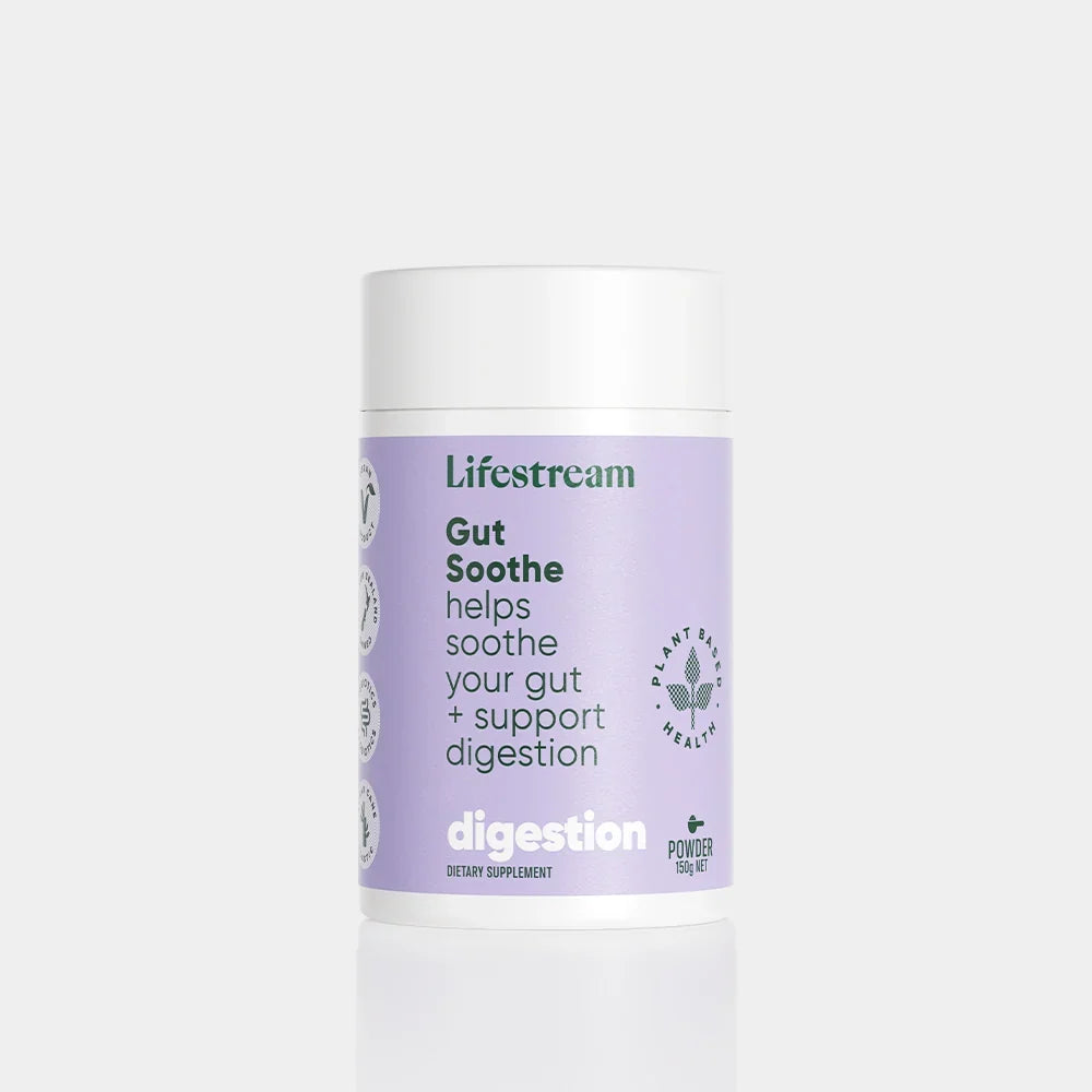 Lifestream Gut Soothe Supports Gut Lining and Comfort Powder (150g)