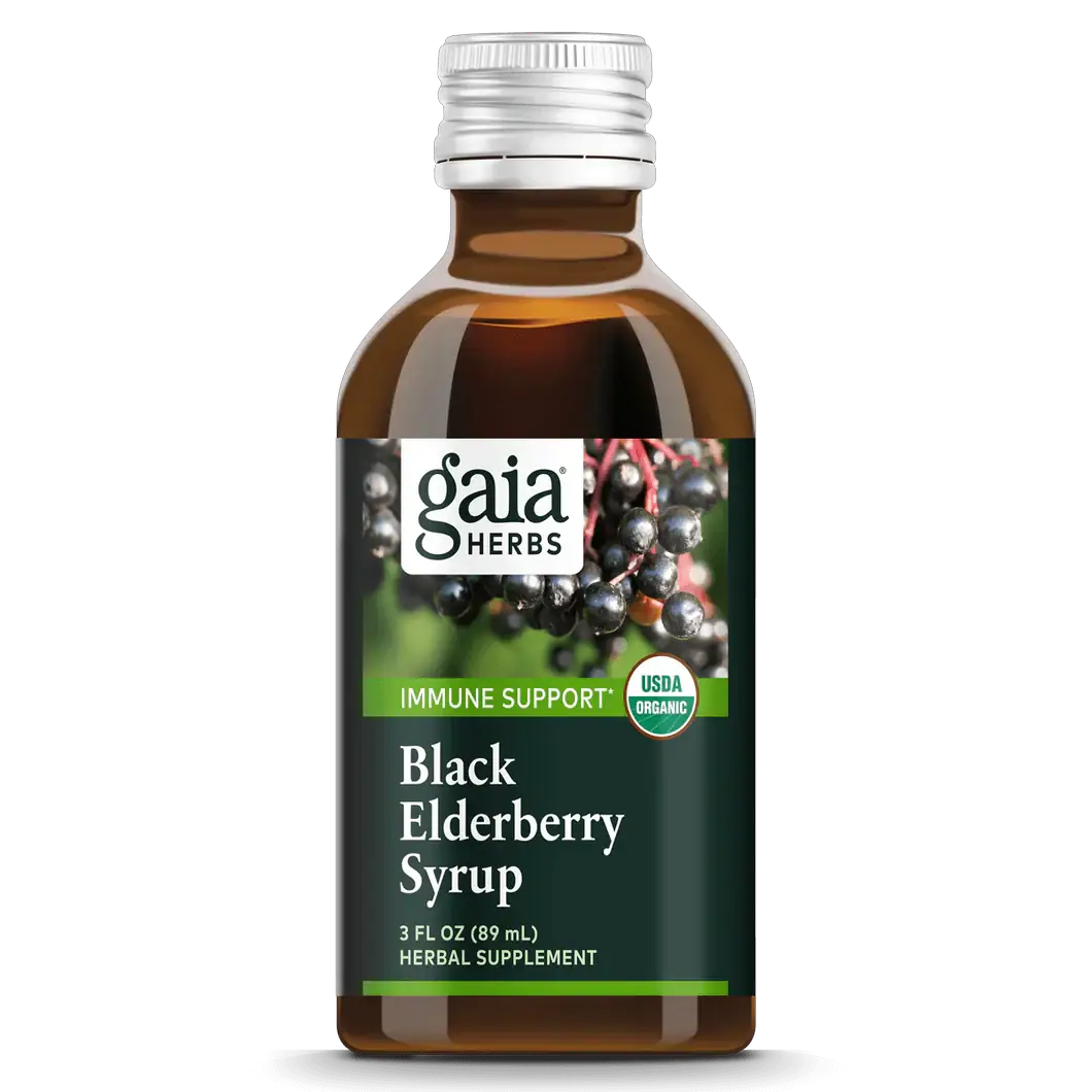 Gaia Herbs Black Elderberry Syrup 89ml Black Elderberry,black elderberry syrup,gaia herbs,issues