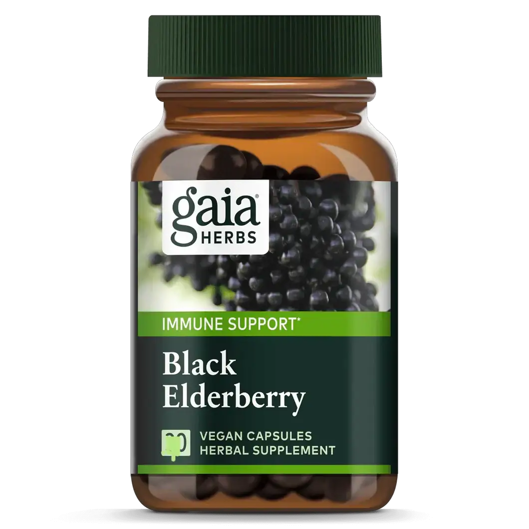 Gaia Herbs Black Elderberry 60 capsules black elderberry,gaia herbs,issues