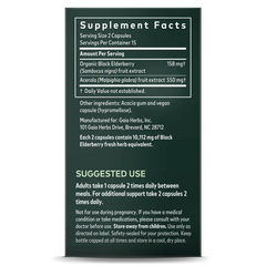 Gaia Herbs Black Elderberry 60 capsules black elderberry,gaia herbs,issues