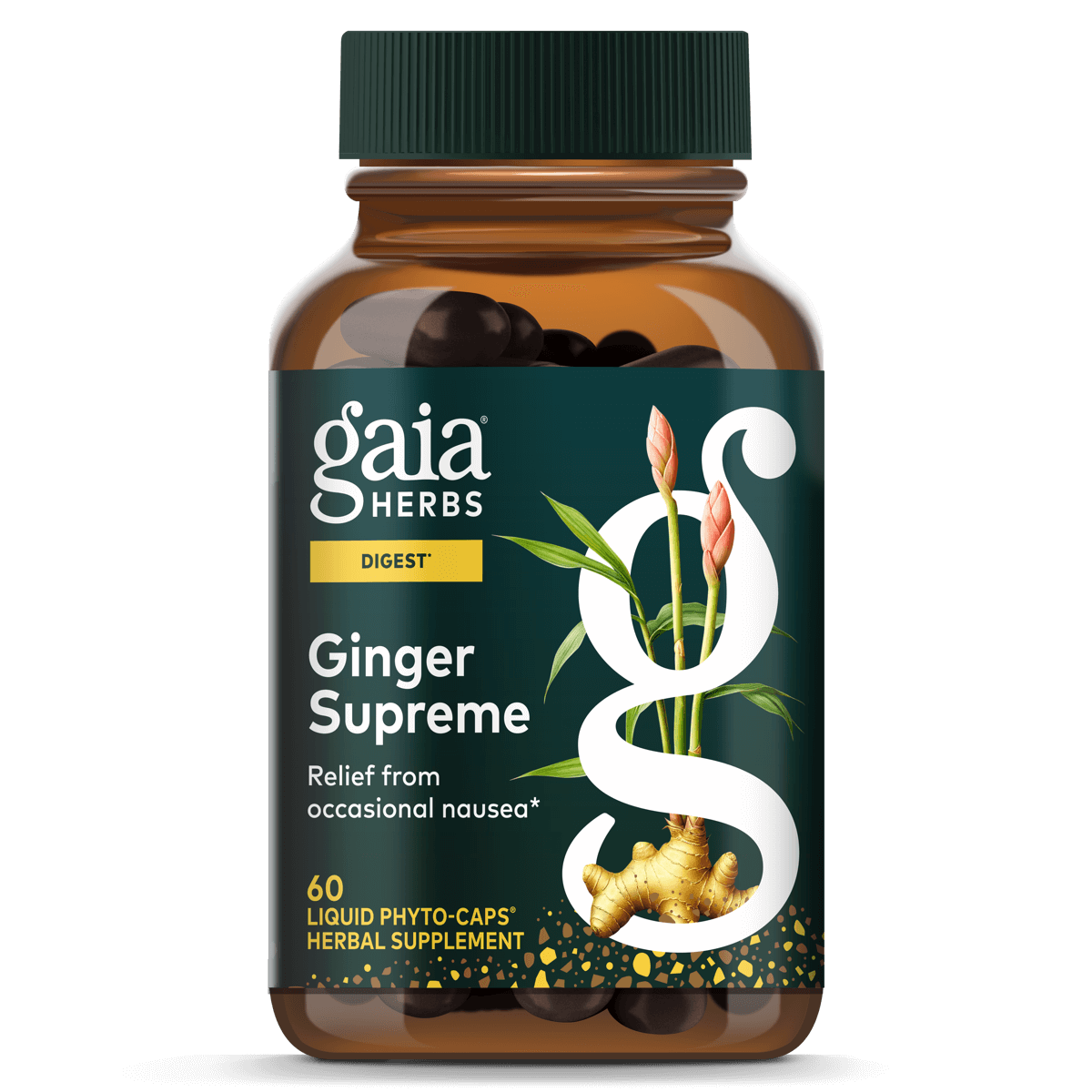 Gaia Herbs Ginger Supreme 60 Veggie Caps