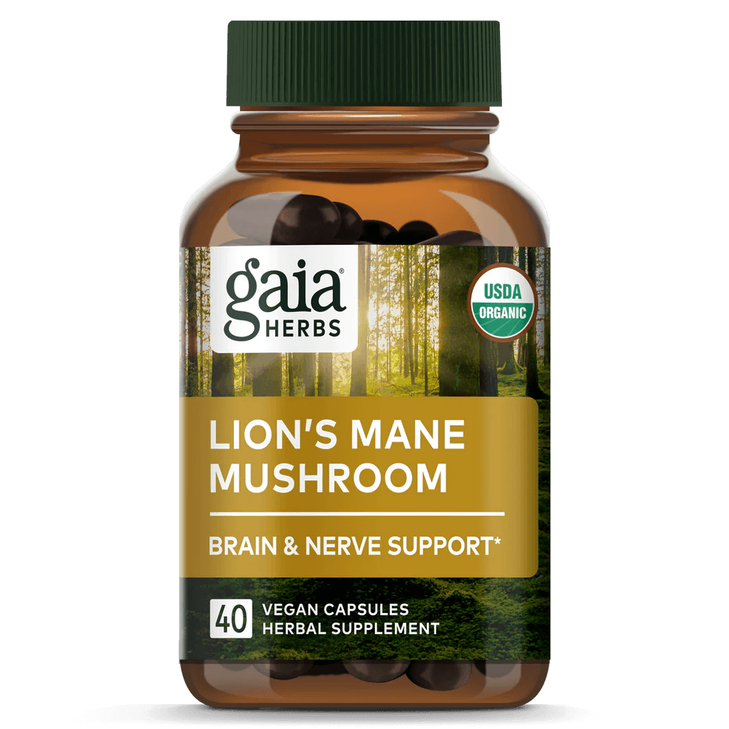 Gaia Herbs Lion's Mane Mushroom 40 capsules