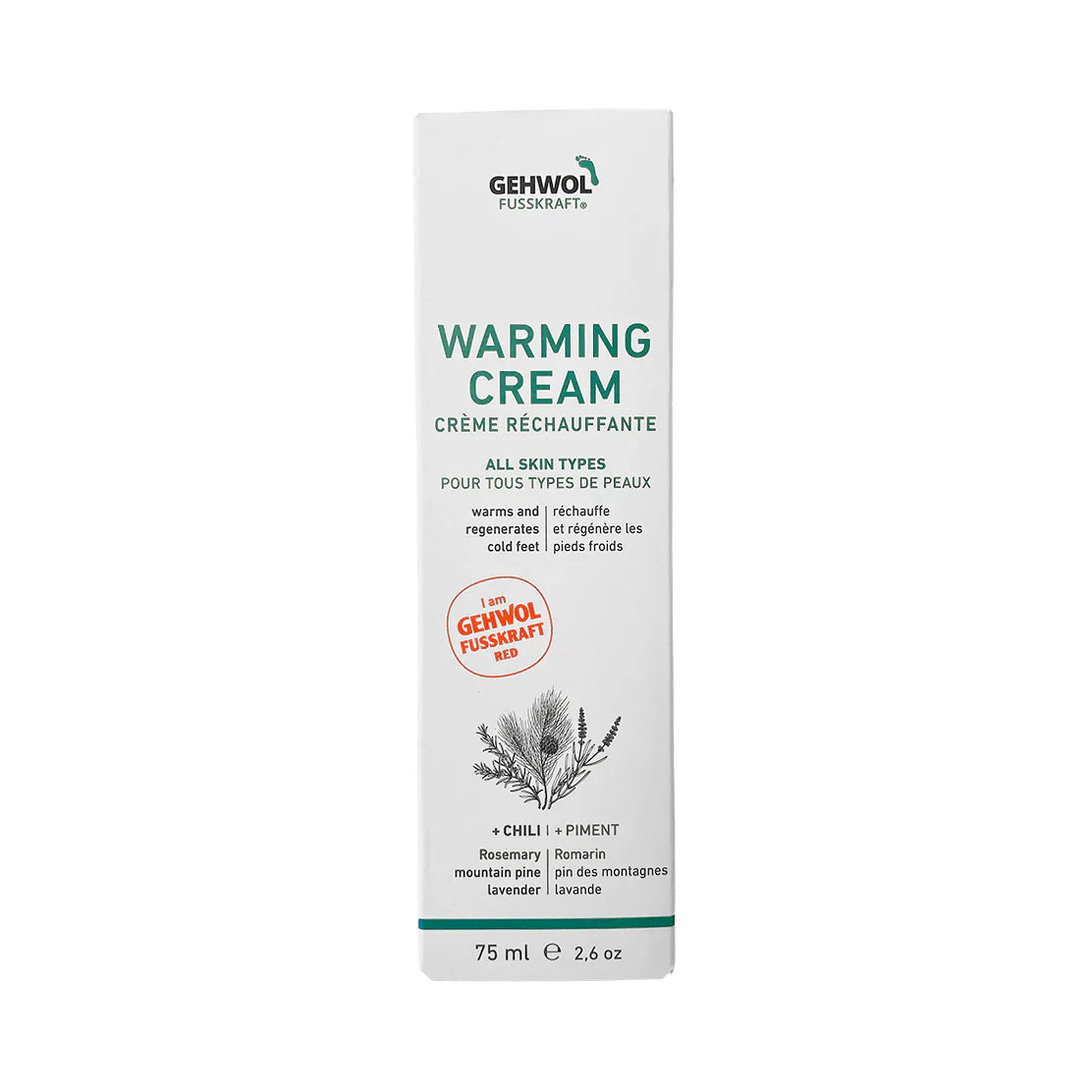Gehwol Fusskraft Red Warming Balm for Dry Rough Skin 75ml