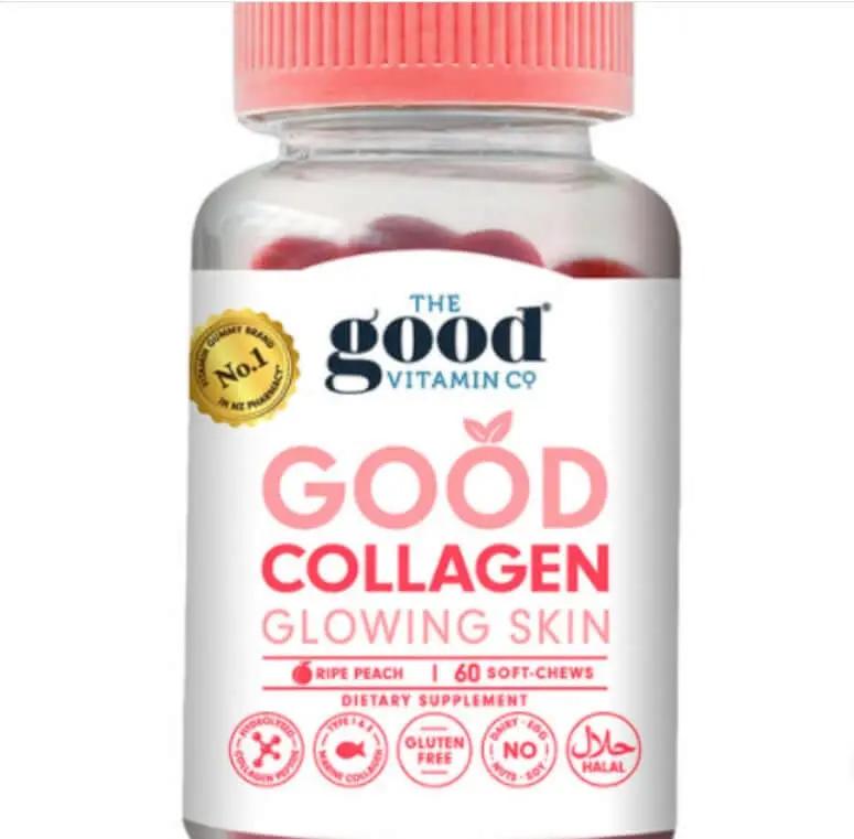 The Good Vitamin CO. Collagen Gummies 60 Tablets Healthy Joints,Helps to keep skin Smooth & healthy,issues,Reduce signs of Age,Reduce Wrinkles,Strengthen Hair & Nails