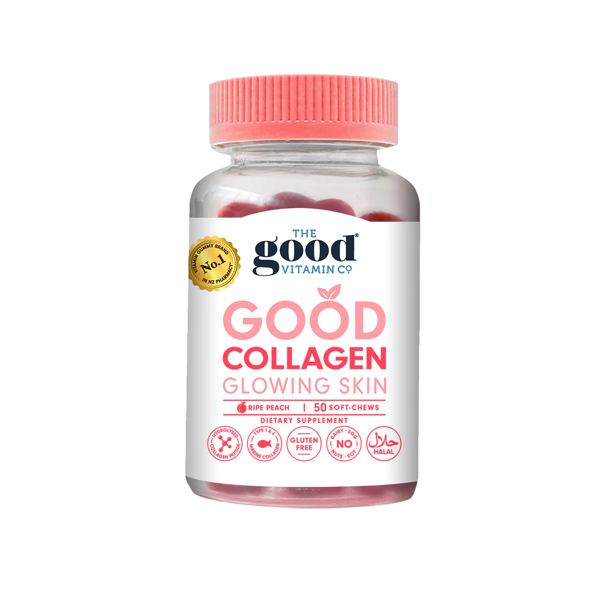 The Good Vitamin Co Good Collagen Glowing Skin Gummies 50 Soft-Chews