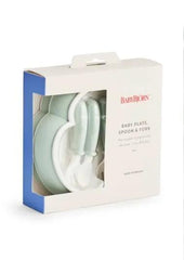 Baby Bjorn Baby Plate, Spoon and Fork, 2 sets Baby Plate,issues,Spoon and Fork