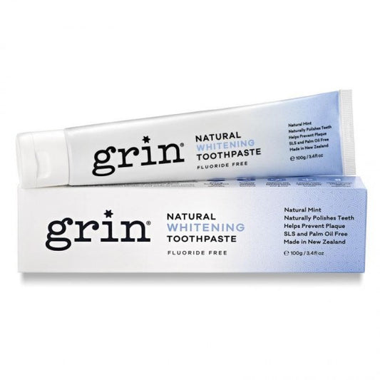 Grin 100% Pure Natural Whitening Toothpaste 100g The Hermes of New Zealand Toothpaste