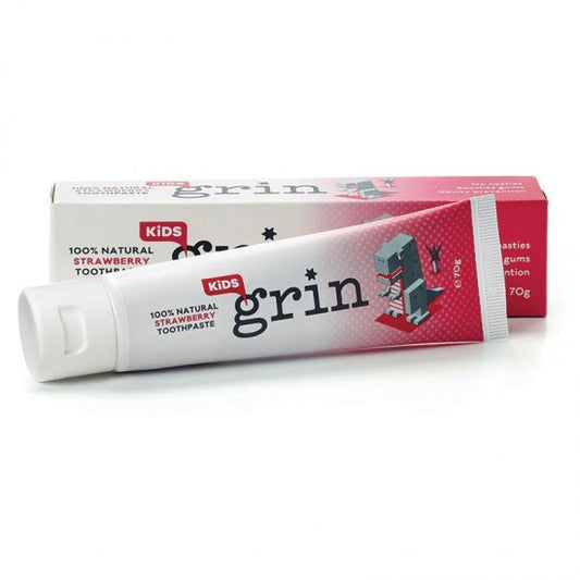 Grin 100% natural organic children's toothpaste strawberry flavor 70g