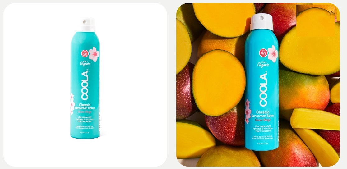 Coola Classic Body SPF50 Organic Sunscreen Spray Guava Mango