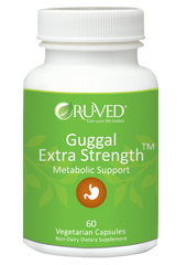 RuVed Guggul Power - Metabolic Support 60 Veg Caps clears LDL.,increases HDL,issues,Promotes healthy cholesterol,triglycerides