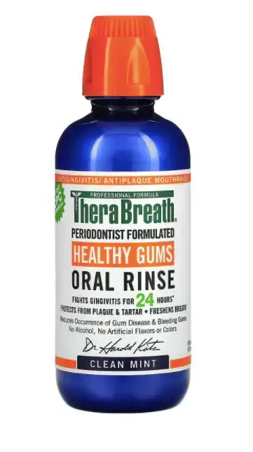 Therabreath Healthy Gums Oral Rinse Antigingivitis,Antiplaque Mouthrinse,Fights Gingivitis for 24 Hours,Freshens Breath,Mouthrinse,new,oral,Oral Care,oral health,Oral Hygiene,oral hygiene support,Oral Rinse,Oral Spray,propolis oral spray