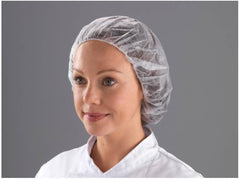 White Bouffant Caps Ideal for preventing hair from falling,issues,One size fits all,Round Flat Pack,single ply White Bouffant Caps,spunbond polypropylene