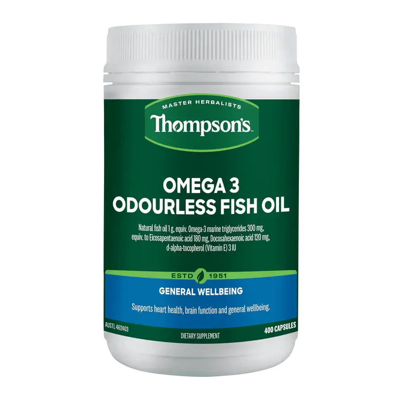 Thompson's Omega-3 Odourless Fish Oil 400 Capsules
