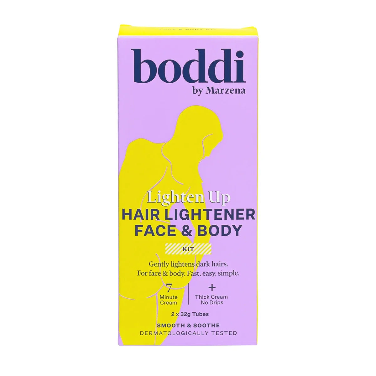 Boddi Hair Lightener - Face & Body Kit