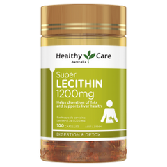 Healthy Care HC Soy Lecithin Capsules 1200mg 100 Capsules [Expiration Date: 2027/06] product image