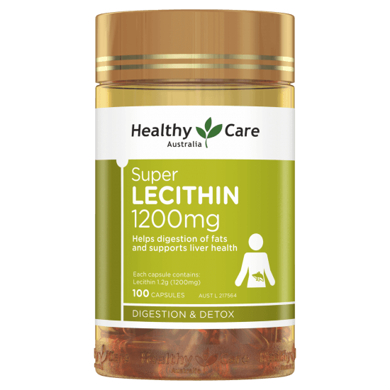 Healthy Care HC Soy Lecithin Capsules 1200mg 100 Capsules 【Shelf life 2024/12】