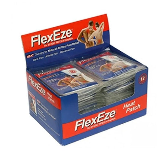 FLEXEZE HEAT PATCHES BOX 50 - 10CM X 13CM