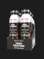 Musashi High Protein Drink Chocolate 6 x 375ml – Ready-to-Drink Protein Shake