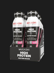 Musashi High Protein Drink Strawberry 6 x 375ml – Ready-to-Drink Protein Shake