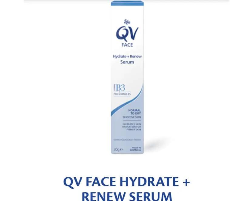 Qv Face Hydrate & Renew Serum 30g alya skin mask,Baby skin care condition,Combination Skin,cracked skin,CREAM CLEANSER,daily facial cleanser,dry skin,dry skin body wash,dry skin cream,dry skin gel,dry skin wash,dry skineczema,Effectively removes makeup,Fa
