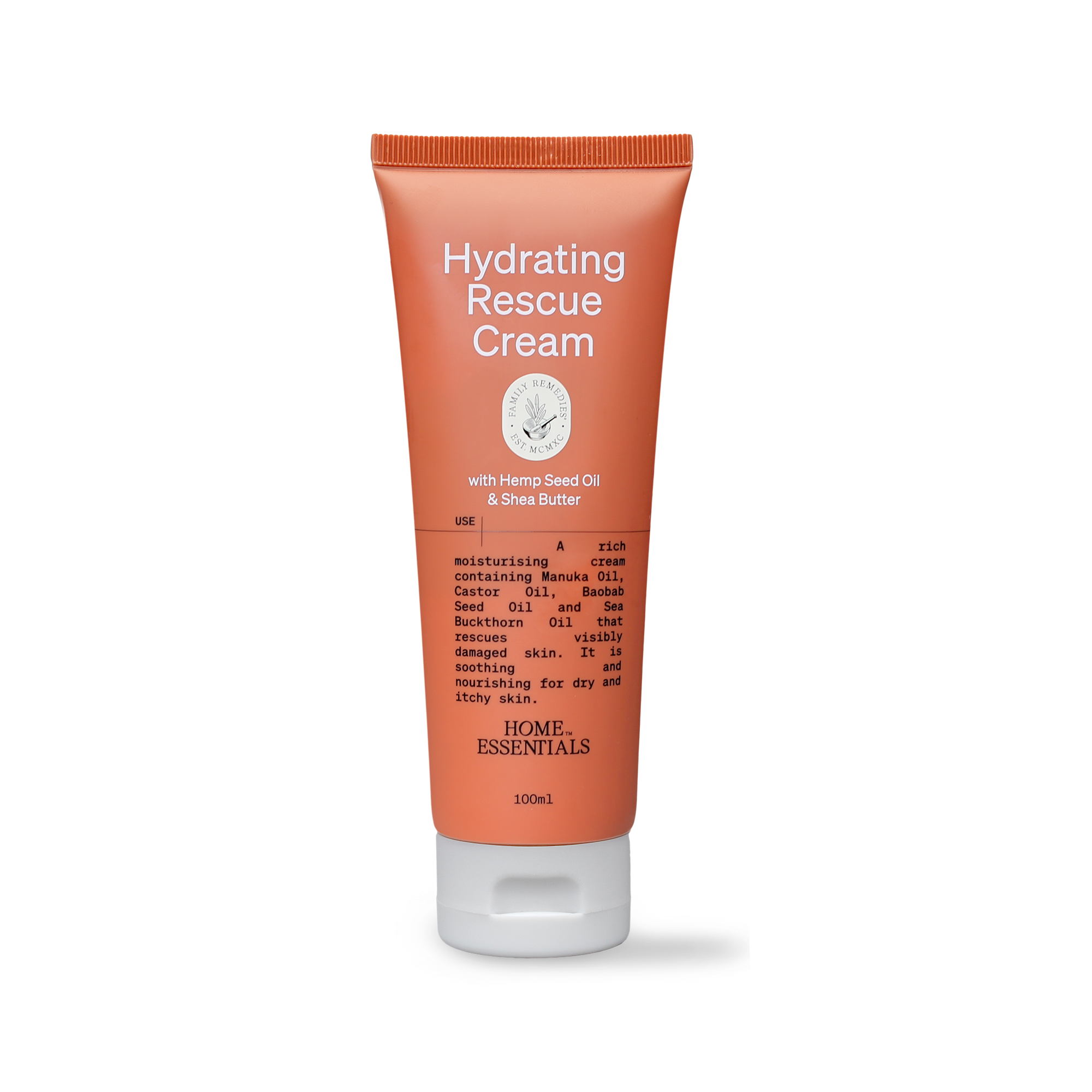 Home Essentials Hydrating Rescue Cream 100ml front view