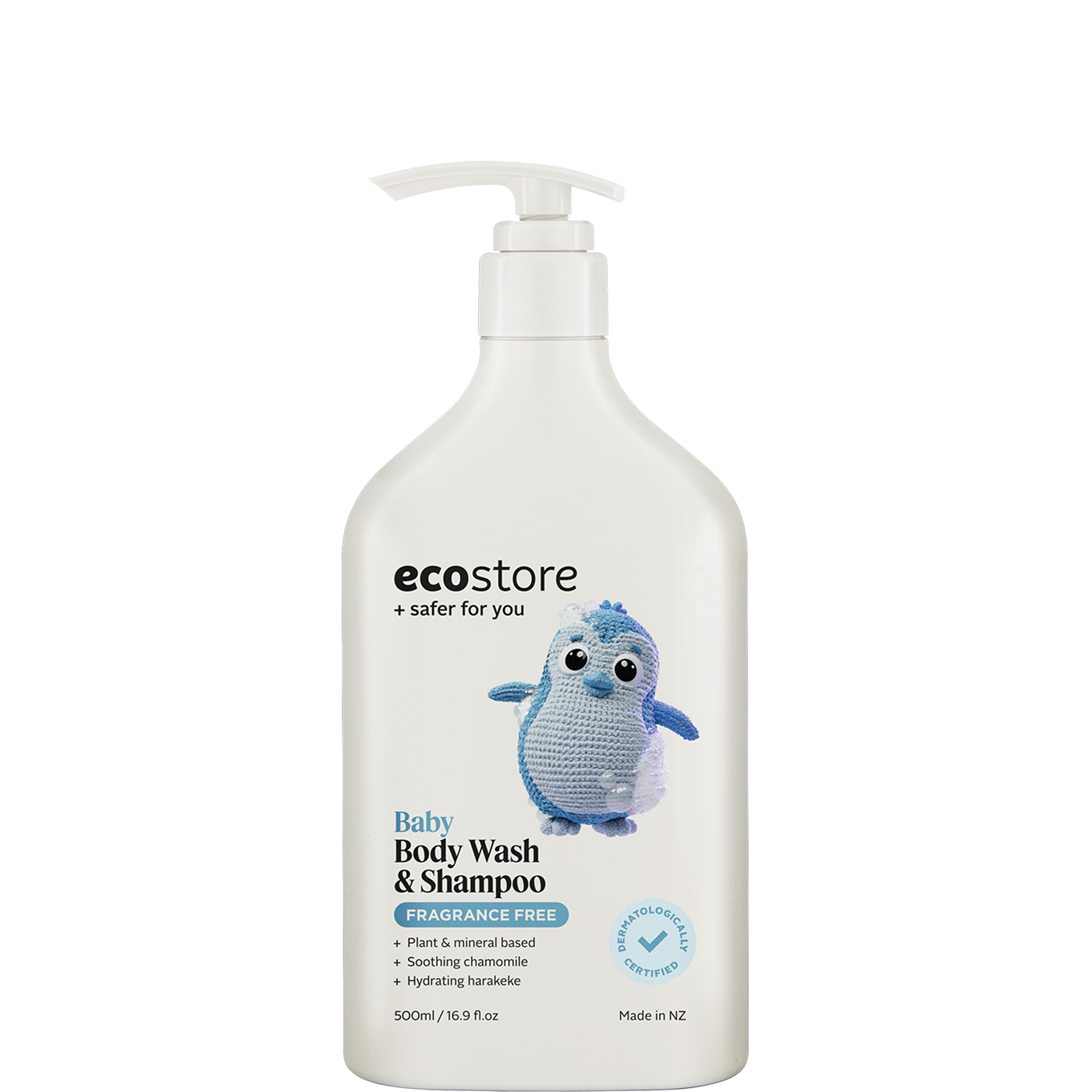 Ecostore Baby Body Wash & Shampoo Unscented 500ml