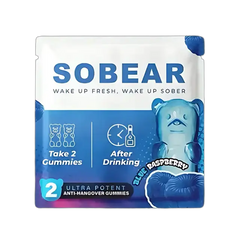 SOBEAR Hangover Gummies Wake Up Fresh After Drinking Recovery Support Box Of 50 Gummies