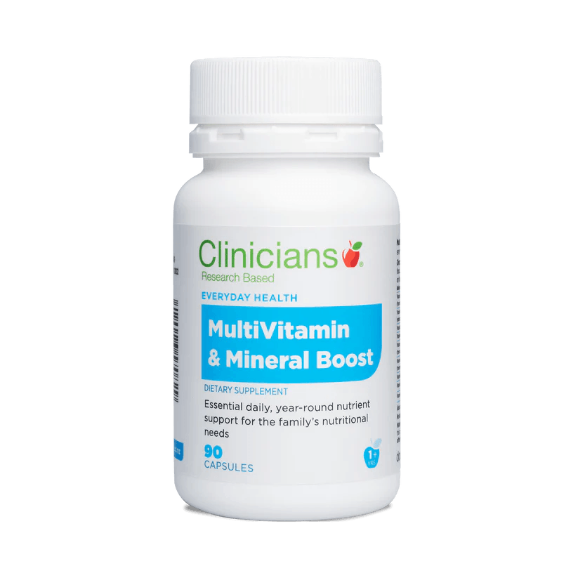 Clinicians MultiVitamin & Mineral Boost 90 Capsules DominionRoadPharmacy