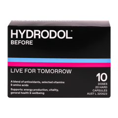 Hydrodol Before 10 doses &mdash; 20 Capsules