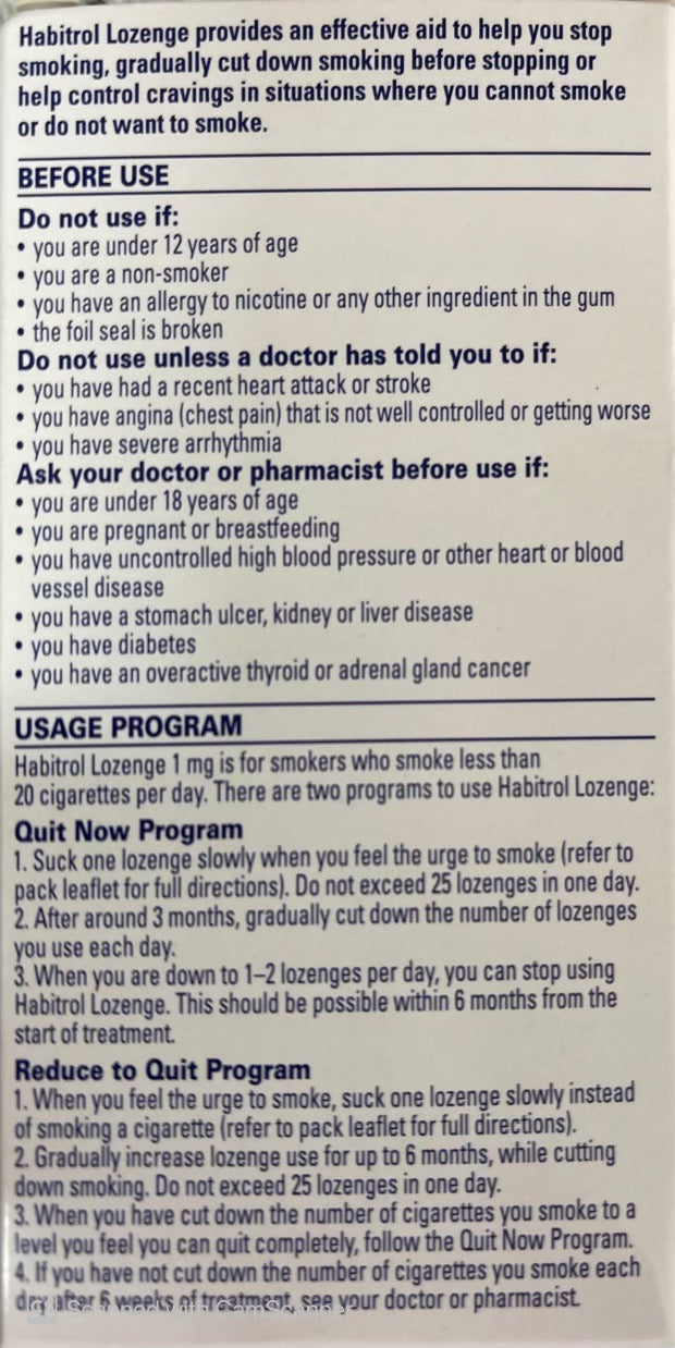 Habitrol Lozenges Mint 1mg anti smoking,google,habitrol,habitrol lozenges,issues,nicotine,nicotine lozenges,smoke free,smoking,smoking aid,stop smoking